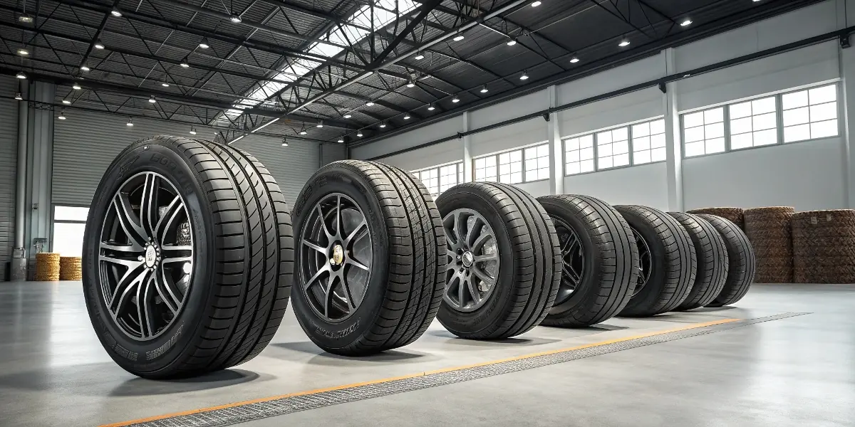 Goma të reja në radhë në depon e Tire Center